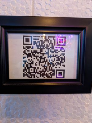 Menu QR code at Bat 17 in Lombard