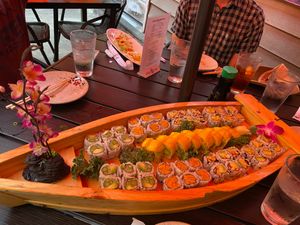 Vegan Sushi Boat at UMI Sushi in Ellicott City