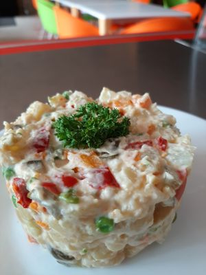 Beef salad! at MAURER For Life in Brasov