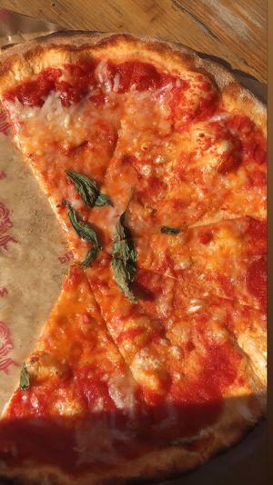 vegan cheese at Pizza Union in North London