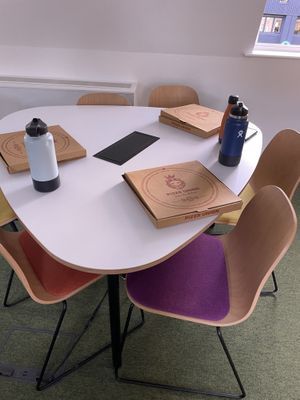   at Pizza Union in North London