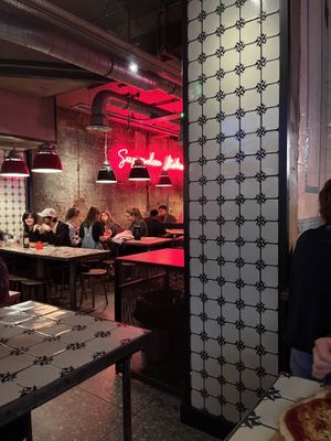   at Pizza Union in North London