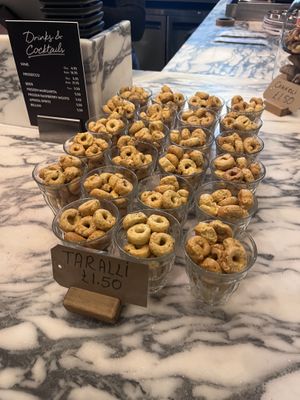 I love taralli   at Pizza Union in North London