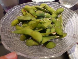 Menu of the day / Starter / Edamame at Miss Sushi in Alicante