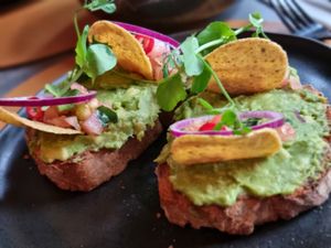 Avocado toast at Beyond Lunchcafé & Patisserie in Nuenen