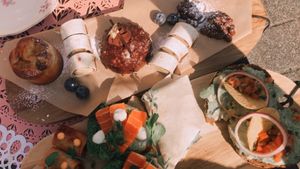 Vegan high tea (soup not pictured)  at Beyond Lunchcafé & Patisserie in Nuenen