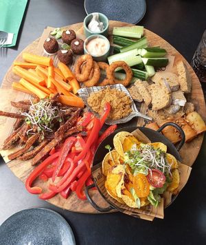 Vegan borrelplank at Beyond Lunchcafé & Patisserie in Nuenen
