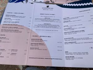 Menu at de Brielsche Aap in Brielle