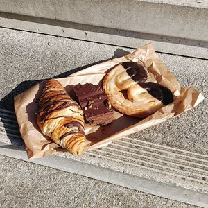croissant, brownie, palmier at Hempies - Odonien Biergarten in Cologne