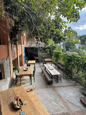 Outdoor seating at Aprazivel in Rio De Janeiro