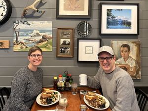 Decor is adorable  #Veganuary at Wanda's Cafe + Bakery in Nehalem