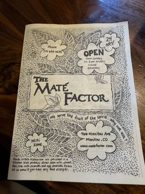   at Maté Factor Café in Manitou Springs