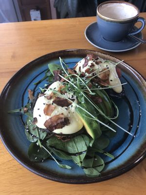 Mushroom Benedict   at Nurcha Kawana in Birtinya
