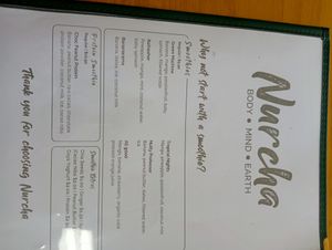 Menu at Nurcha Kawana in Birtinya
