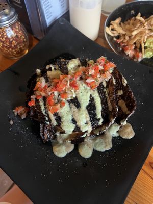 Roasted white cabbage   at Marvida in San Carlos