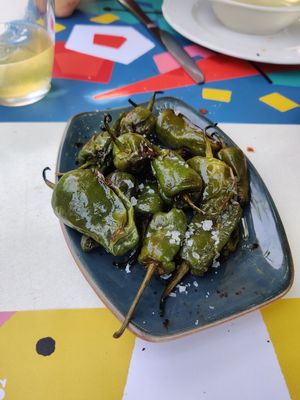 Pimentos Padron at Can Baumes in Tavertet
