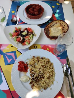 Lunch Main Course at Can Baumes in Tavertet