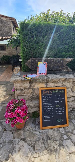 Terrace at Can Baumes in Tavertet