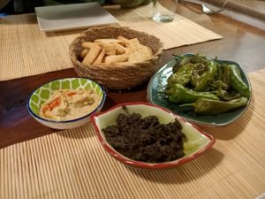 Entrantes at Can Baumes in Tavertet