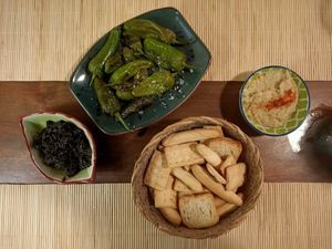 Entrantes at Can Baumes in Tavertet