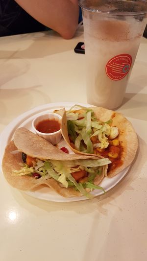 Vegan tacos at La Taquería by Cometa in Munich