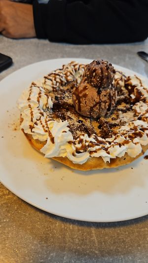 Ferrero waffle - eggless at Appetiser in Feltham