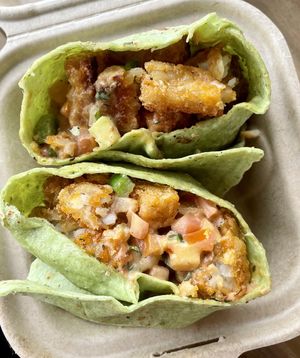 Breakfast burrito (weekend brunch menu)  at Side Chicks in San Antonio