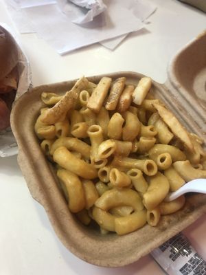 Mac and cheese side  at Side Chicks in San Antonio