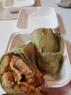 Brunch burrito at Side Chicks in San Antonio