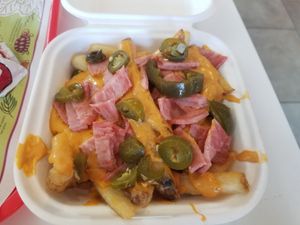 Loaded Papas Bacon and jalapeno at Side Chicks in San Antonio