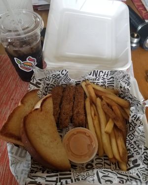 Chicken finger combo at Side Chicks in San Antonio
