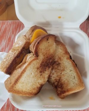 Patty melt at Side Chicks in San Antonio