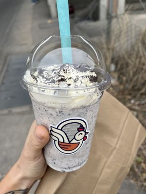 Vegan milkshake coconut milk ice cream with oat milk   at Side Chicks in San Antonio