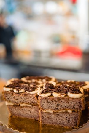 Banana bread at Rubik's in Thessaloniki