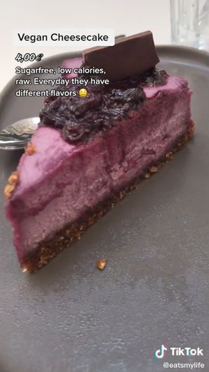 Vegan Cheesecake at Rubik's in Thessaloniki