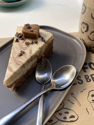 Toffee cheesecake  at Rubik's in Thessaloniki