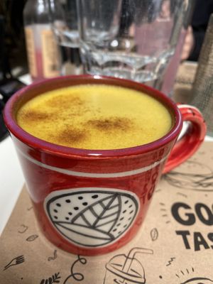 Golden Latte  at Rubik's in Thessaloniki