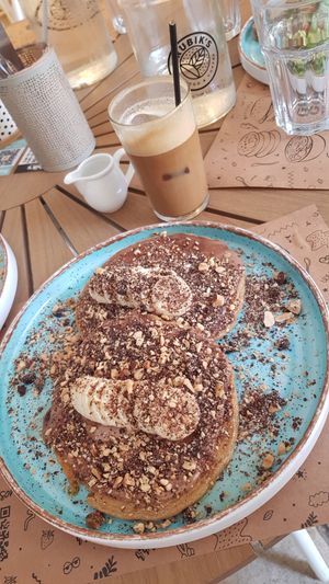 Vegan pancake at Rubik's in Thessaloniki