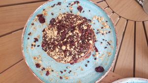 Vegan pancake (without the white chocolate) at Rubik's in Thessaloniki