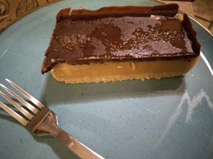 Vegan twix at Rubik's in Thessaloniki