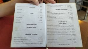 Abbiamo provato i tortelli verdi e gli strozzapreti (spaziali), e il seitan alla piastra. Tutto buonissimo, ci torneremo at La Tegia Di Ogni in Forli