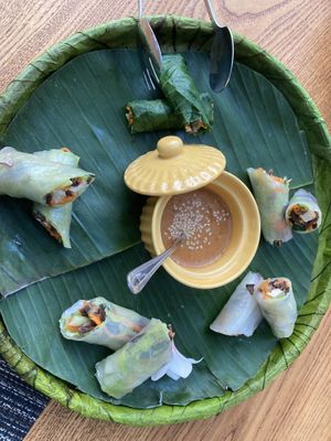Fresh spring rolls  at An Nhien Garden in Hue