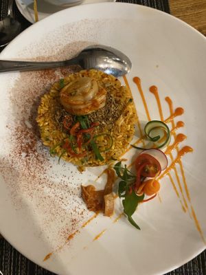 Kimchi fried rice  at An Nhien Garden in Hue