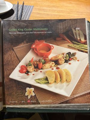 Menu  at An Nhien Garden in Hue