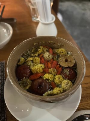 herbal tea  at An Nhien Garden in Hue