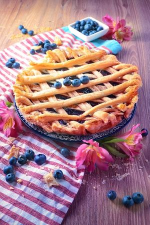 Pai de arándanos at La Revolución de la Cuchara in Bogota