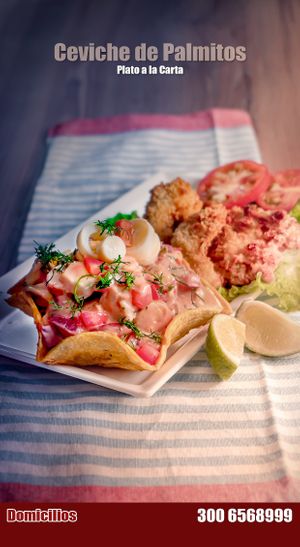 Ceviche de palmitos at La Revolución de la Cuchara in Bogota