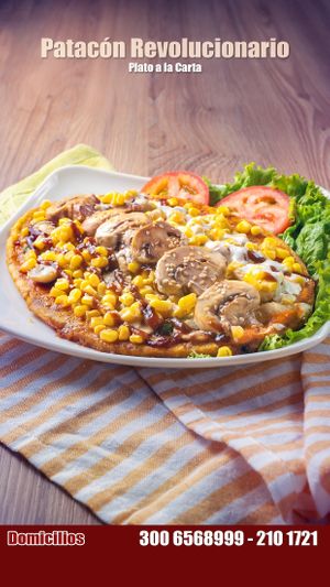 Patacón Revolucionario at La Revolución de la Cuchara in Bogota