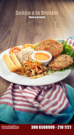 Seitán a la Broster at La Revolución de la Cuchara in Bogota