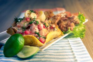 Ceviche de palmitos at La Revolución de la Cuchara in Bogota